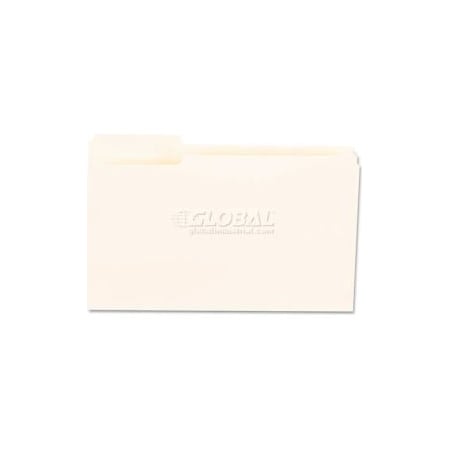 Universal File Folders, 1/3 Cut First Positions, One-Ply Top Tab, Legal, Manila, 100/Box 15121